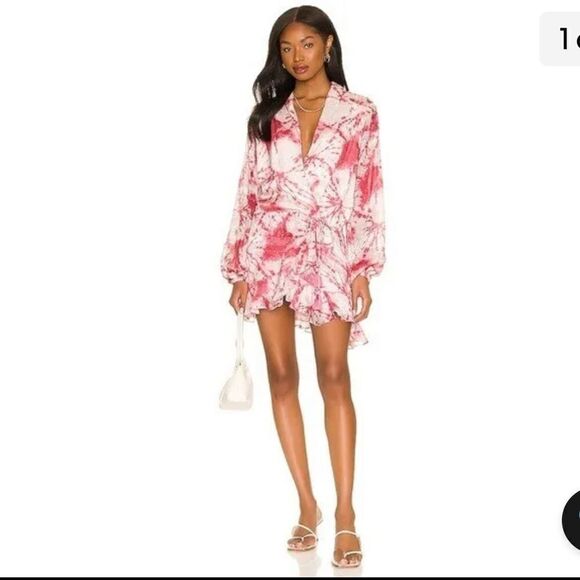 NWT Rococo Sands Ava Mini Dress in Rosewood Medium Revolve - Picture 15 of 15